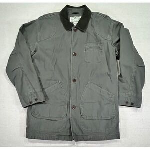 VTG‎ L.L. Bean Men's Large Tall Canvas Chore Jacket Blanket Lined Corduroy Coat
